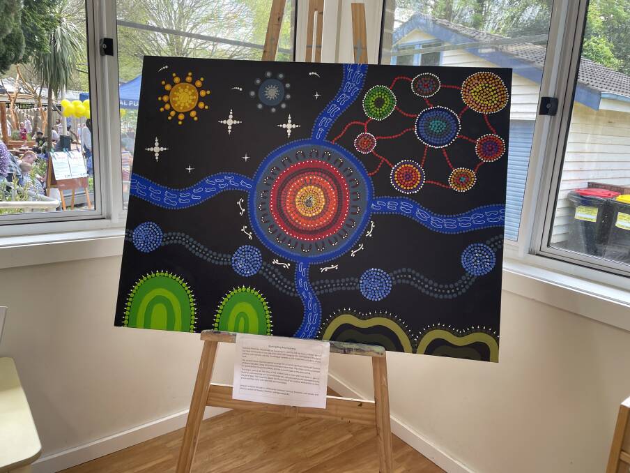 Burringilling Muniwarang pays tribute to Gundungurra country and students' journeys through the school with various motifs. Picture by Briannah Devlin. 