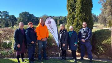  Michelle Muscat, Senior Constable Houghton, Derek Smith Hanna Jones (DV Forum) Jennifer Bowe OAM and Constable Bost are determined to raise awareness for domestic violence with this charity golf day. Picture: Supplied 