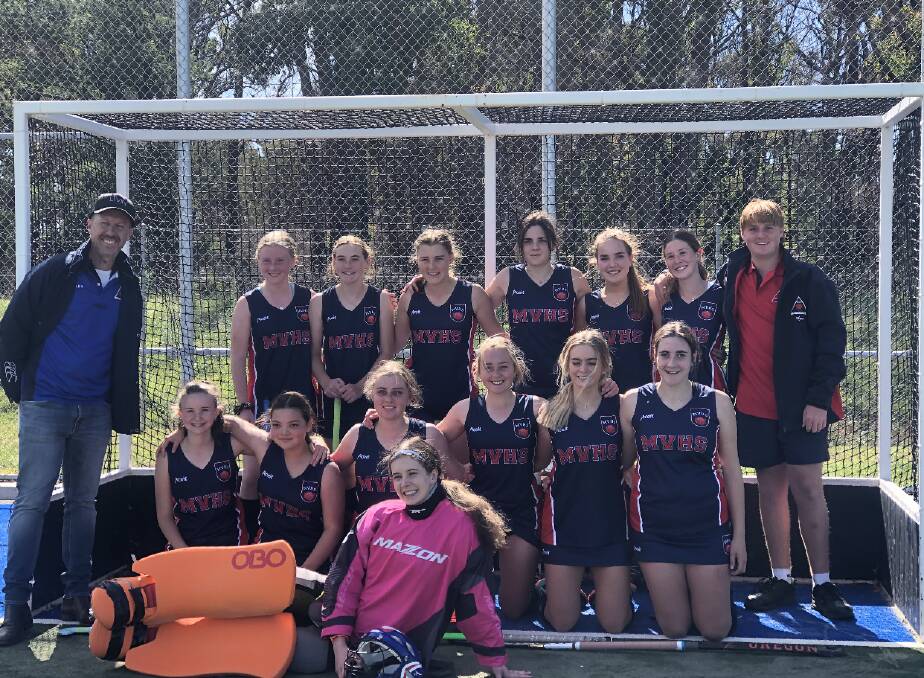 In 2019, Moss Vale High School's girl's hockey team placed 5th in the NSW Combined High School Hockey Knockout. Photo: Supplied