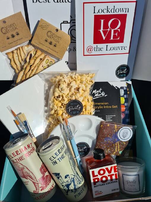 Little Party Crew boxes are full of surprises for couples and singles. Photo: Supplied