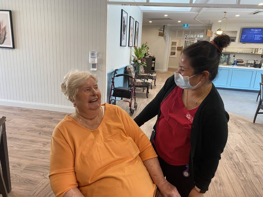 Resident Marion Sullivan said that all of the nurses are "very nice". Photo: Briannah Devlin. 
