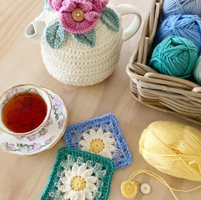 Create crocheted treasures for home. Photo: Liz Castle 