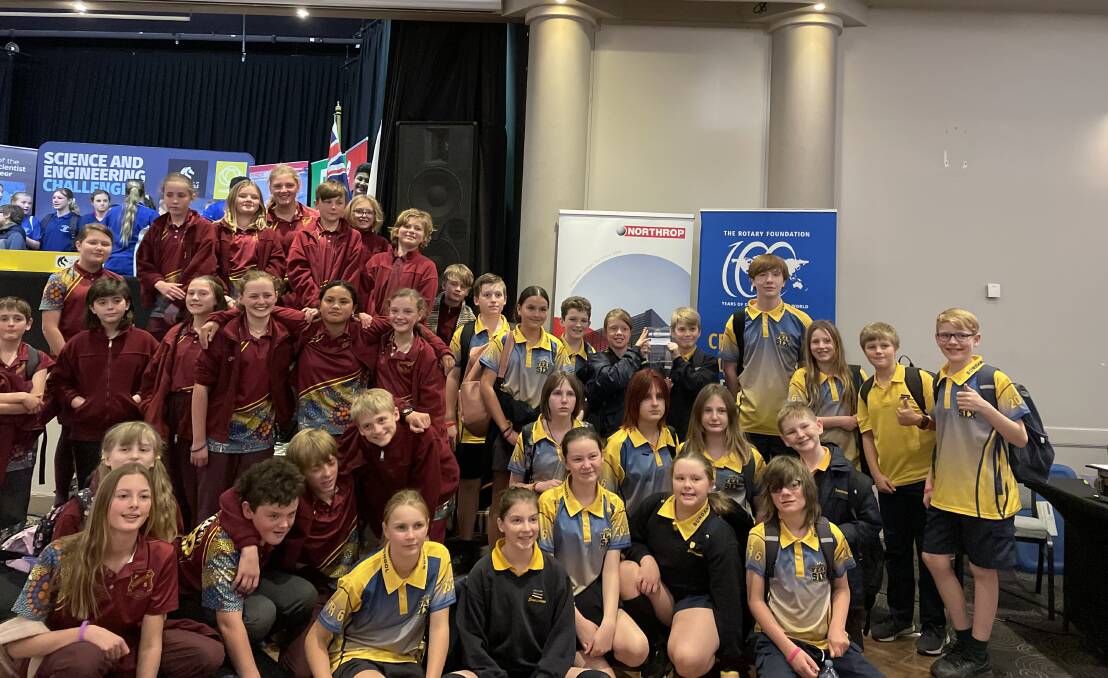 The Robertson and Bundanoon Public School team was the overall winner of the Science and Engineering Challenge Discovery Day. Picture: Briannah Devlin