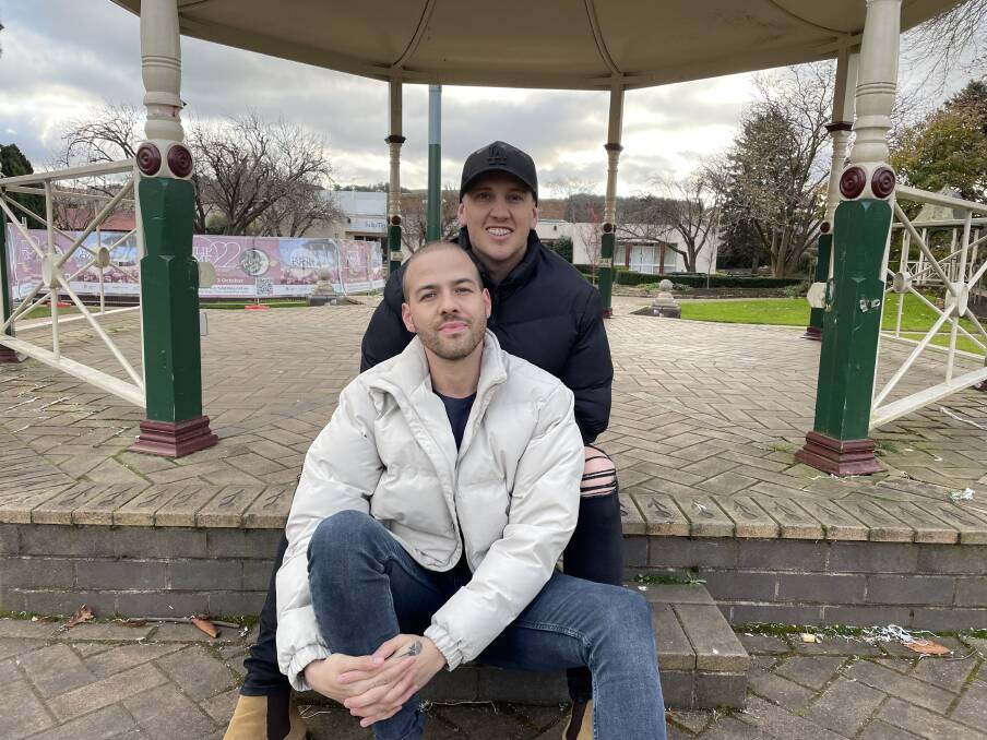 Liam Cooper and Samuel Levi think more can be done in regional areas to support the LGBTQIA+ community and make them feel seen. Picture: Briannah Devlin