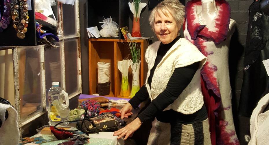 Handmade clothing and accessories by Margaret Connor will be sold to raise funds for Can Assist. Picture supplied 
