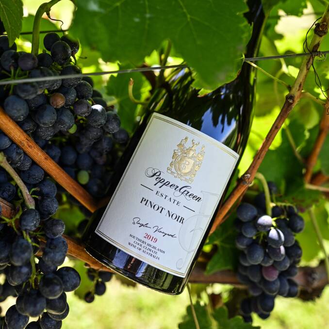 PepperGreen Estate's Pinot Noir has fruity flavours. Picture: Supplied 