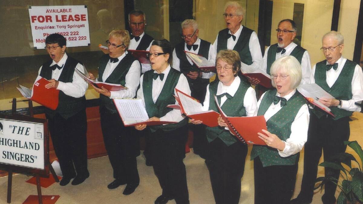 The Highland Singers find joy in singing and performing for others. Picture: Supplied from the Highland Singers website