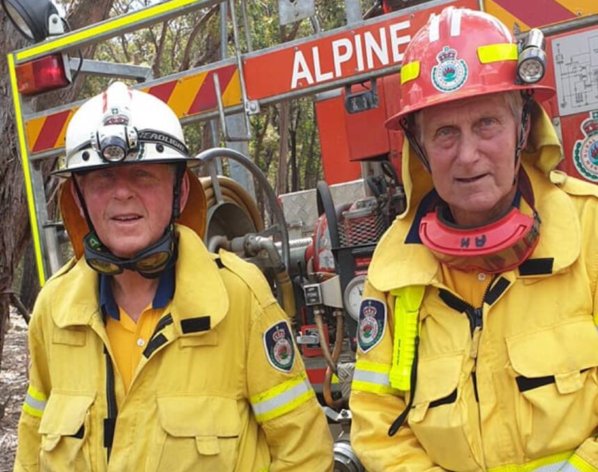 Bruce and Alan Kerslake have been with the brigade for more than 60 years. Picture supplied 