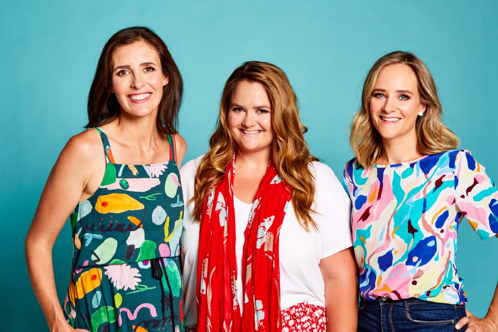 Jessica Beaton, Sarah Buckle and Allie Gaunt love providing food tips to families. Picture: Supplied 