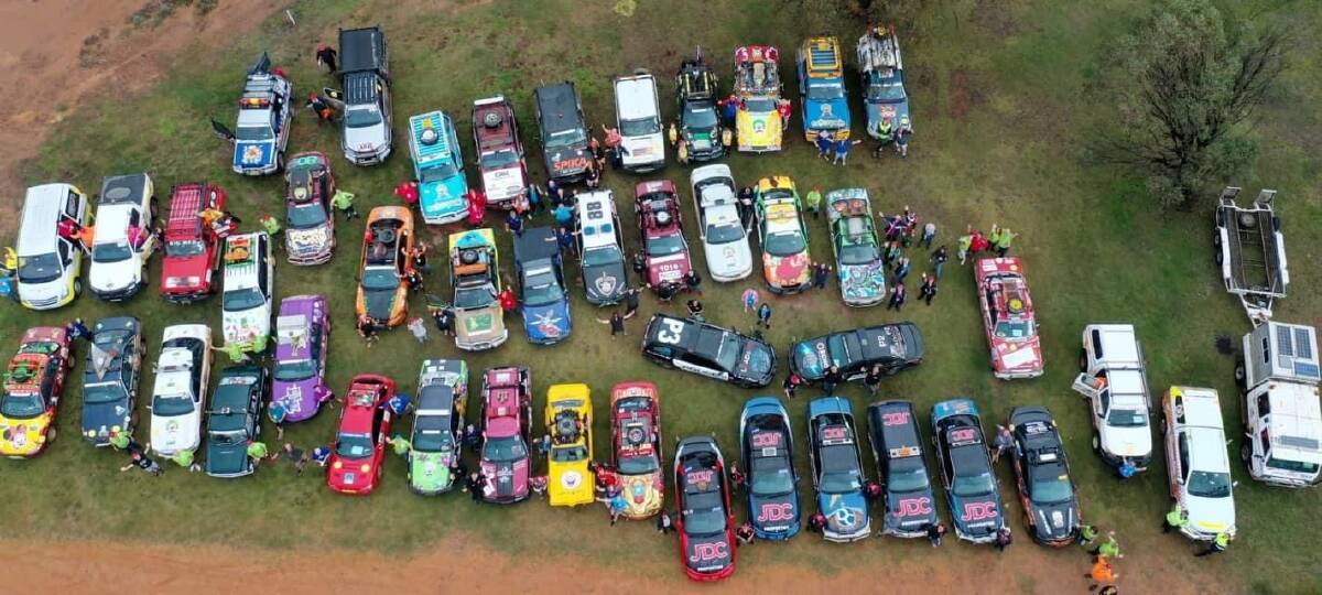 A total of 41 cars drove around with about 10 support vehicles (mechanics and assistants if they are needed on the go). Picture: Supplied 