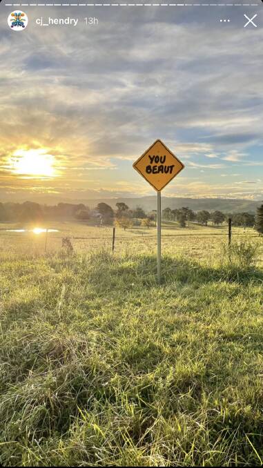 'You Beaut' is featuring with other phrases like 'Slip, Slop, Slap', 'Hoo Roo' and 'D'Under' on signs across Australia. Photo: Instagram