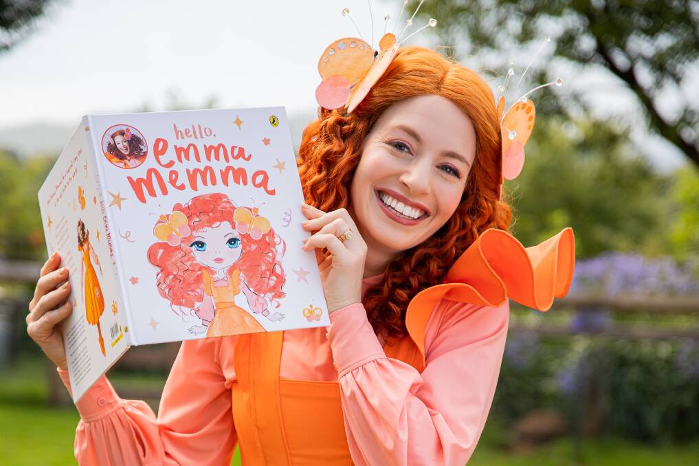 Children's entertainer Emma Watkins is ready to show people her character Emma Memma in her debut picture book Emma Memma. Picture supplied.
