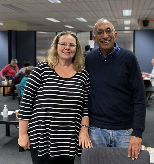 Jenny Michael and Rakesh Kumar were the champions at the NSW Bridge Association's Country Mixed Pairs final. Picture: Wing Roberts from the NSW Bridge Association