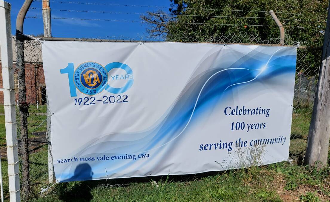 The Moss Vale Evening CWA's commemorative banner for CWA NSW was stolen later this week. Picture: Supplied 