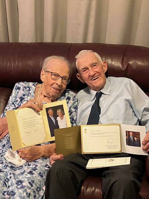 Norma and John Rowland recently celebrated their 70th wedding anniversary and received congratulatory letters from the Governor General, Anthony Albanese and King Charles and queen consort Camilla. Picture supplied 
