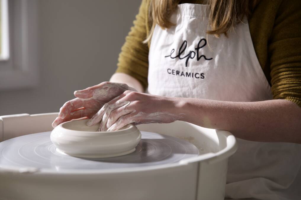 Elph Ceramics' pieces are fashioned from Australian-made clay and harvested rainwater. Picture supplied. 