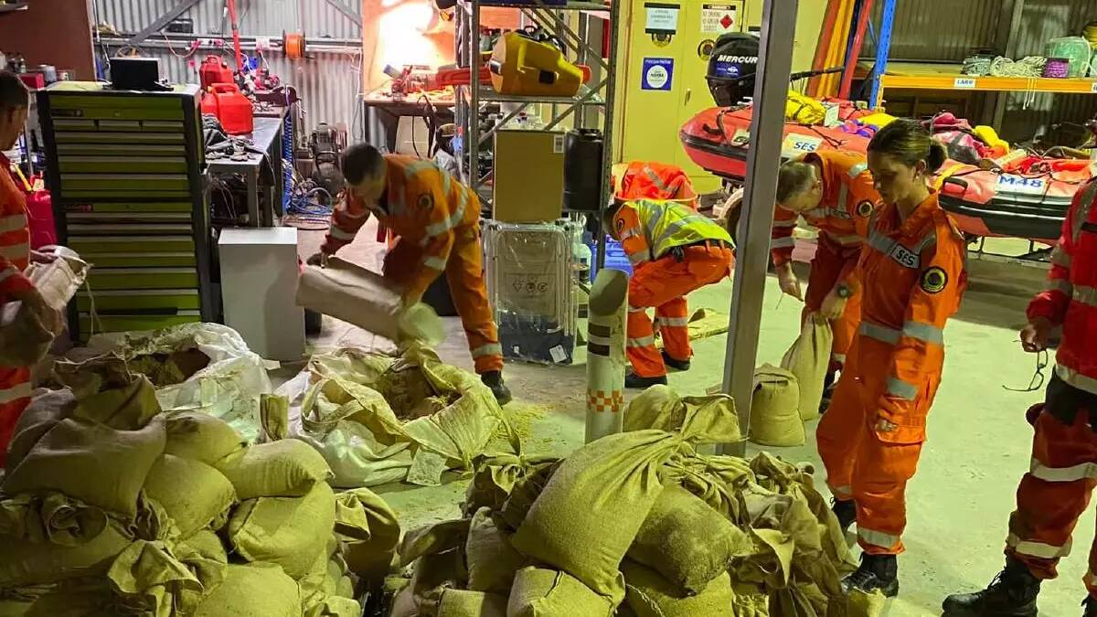 The SES has opened three sandbag stations in the Highlands. Picture supplied by the SES from March, 2022
