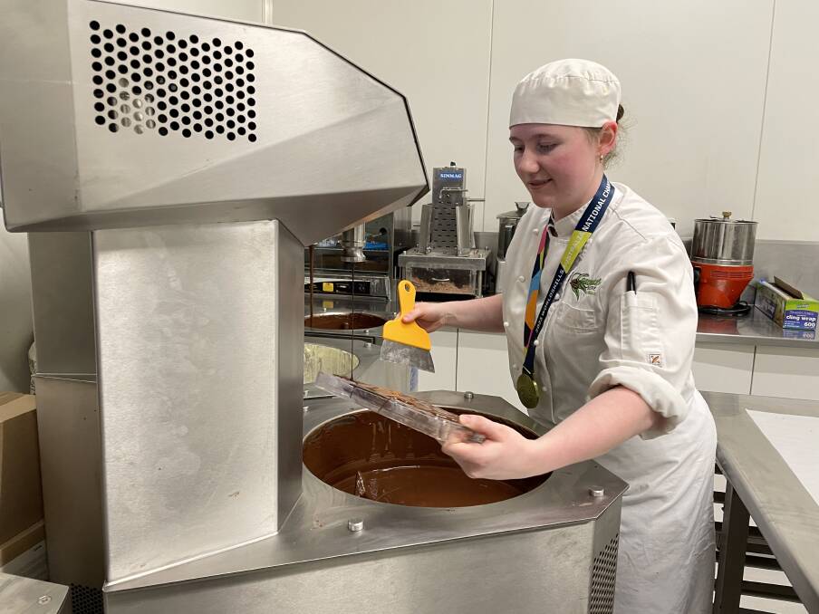 Pastry chef Renee Bridges won the WorldSkills Australia national competition in pastry making this month. Picture by Briannah Devlin