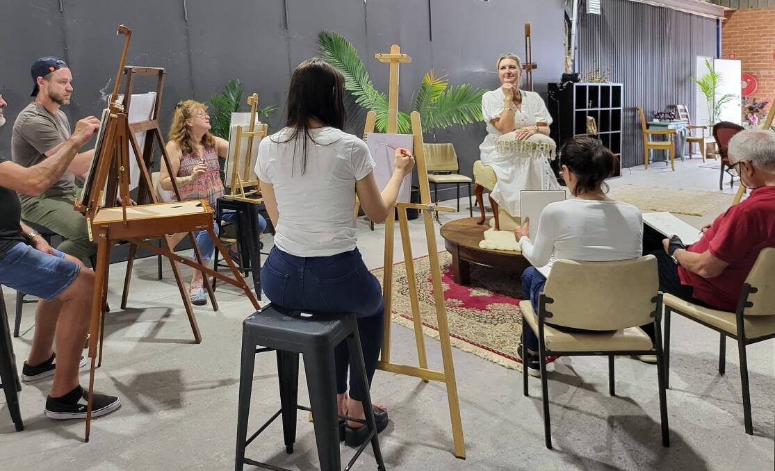 Learn how to draw a live model at Corinne Dany's Mittagong studio. Picture supplied 