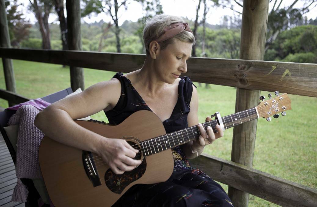 Amber Kenny has been singing and strumming away, and is eager to have her debut EP 'out in the open'. Picture: Supplied 