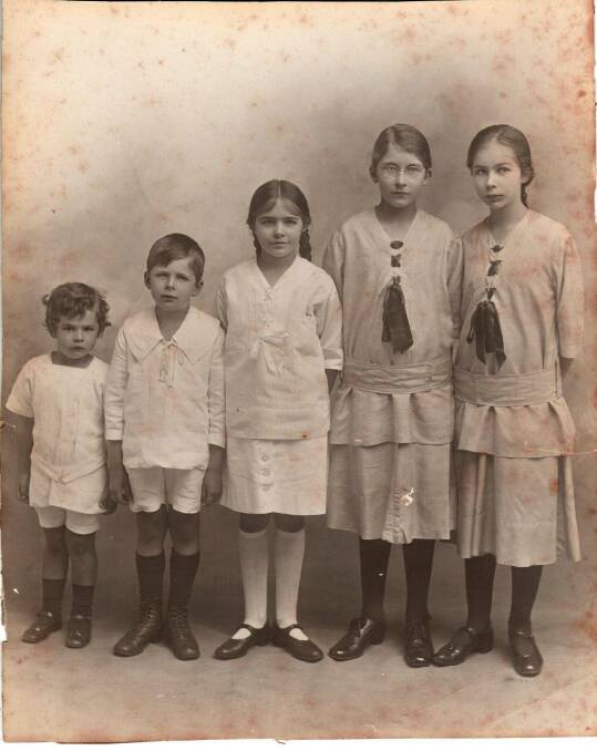 Iris and Rudolf Schneider had their five children Hans, Rudolf, Lotte, Grete and Else. Picture supplied 
