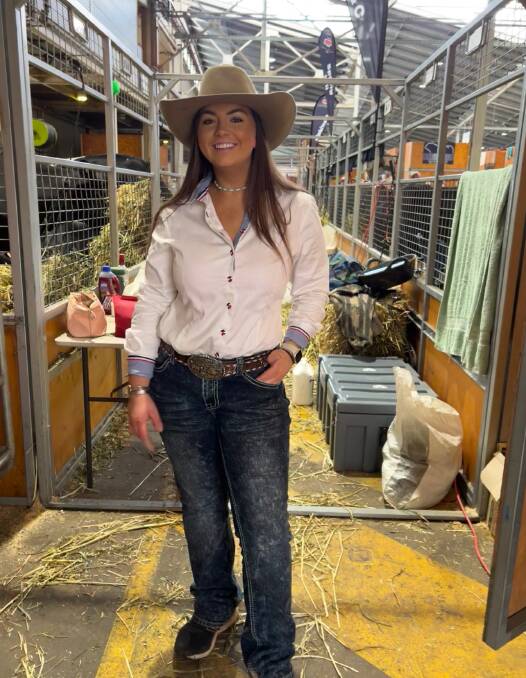 Casey Halliday has been competing in shows since she was seven, and has represented NSW in shows across Australia. Picture: Supplied 