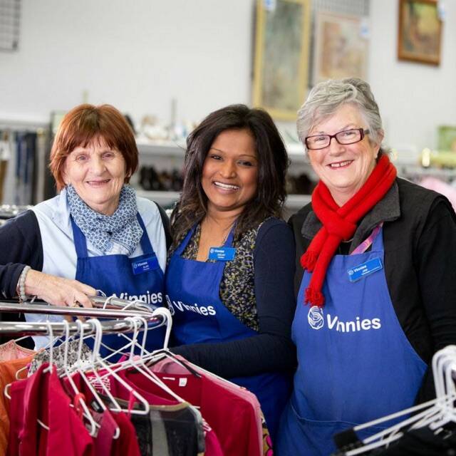 Meet like-minded people and raise funds for disadvantage and homelessness in the Highlands at a Vinnies store. Picture: Supplied 
