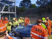 Fire and Rescue NSW and a State Emergency Service Unit in the Highlands came together to share knowledge in an operational program. Picture supplied 