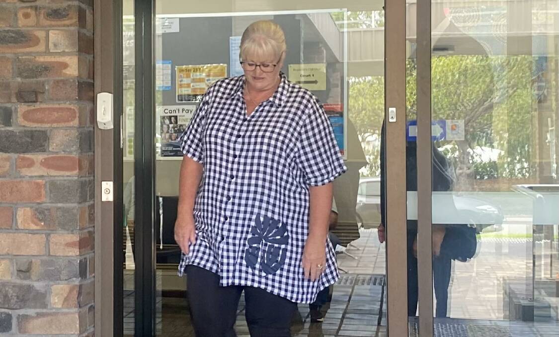Joanne Whyte leaving Port Kembla Local Court on February 5. Picture by ACM