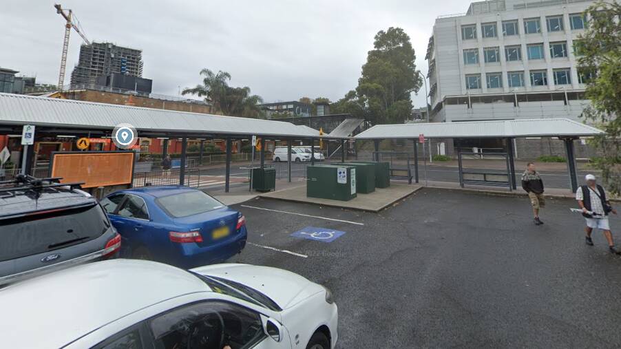 The incident occurred near Wollongong railway station. Picture from Google Maps