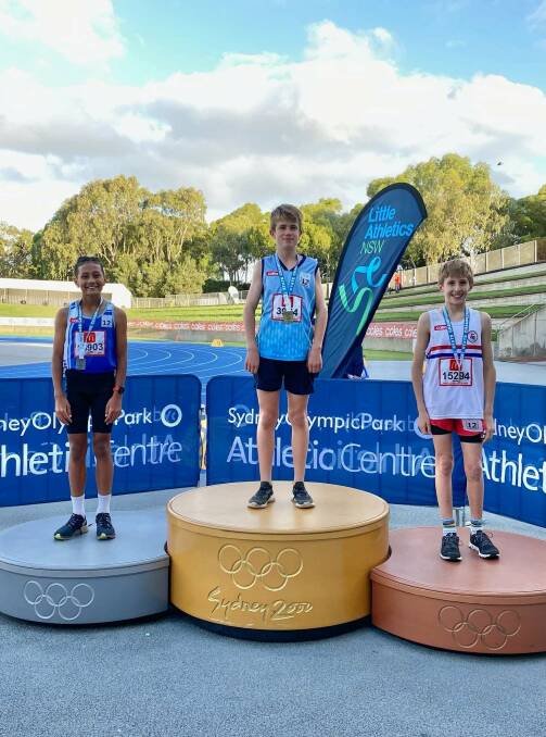 Harry Keats on the podium. Picture: supplied