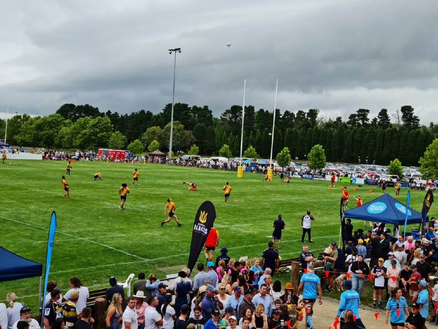 Eridge Park was packed for Staurday's Super Rugby Pacific trial. Picture: Bowral Blacks