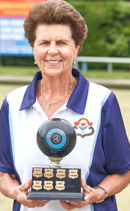 McGrath sneior singles champion Gail Fraser. Picture: Robin Stables