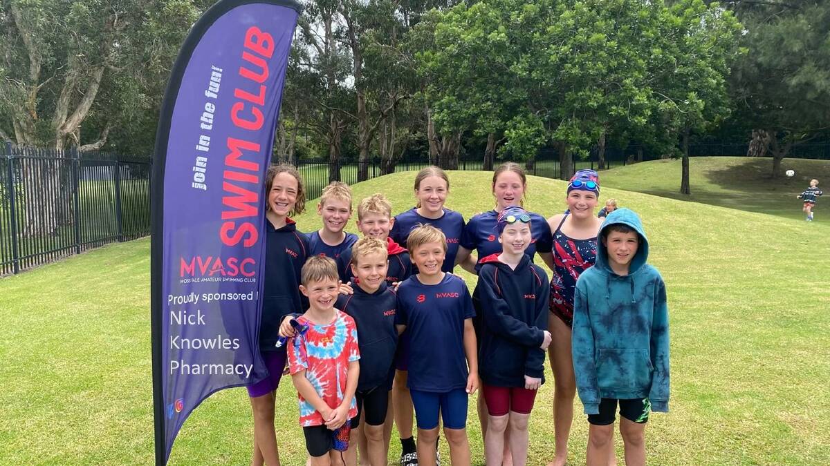 The Moss Vale swim team at SESA Championships. Picture: supplied