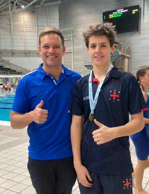 Co-junior BDSA recipient for May Ollie Linde, is excelling in the swimming pool. Photo: supplied