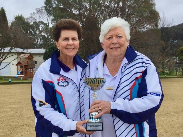 2022 Bowral Women's Bowling Club Pairs champions Gail Fraser and Margaret Lawless. Photo: supplied