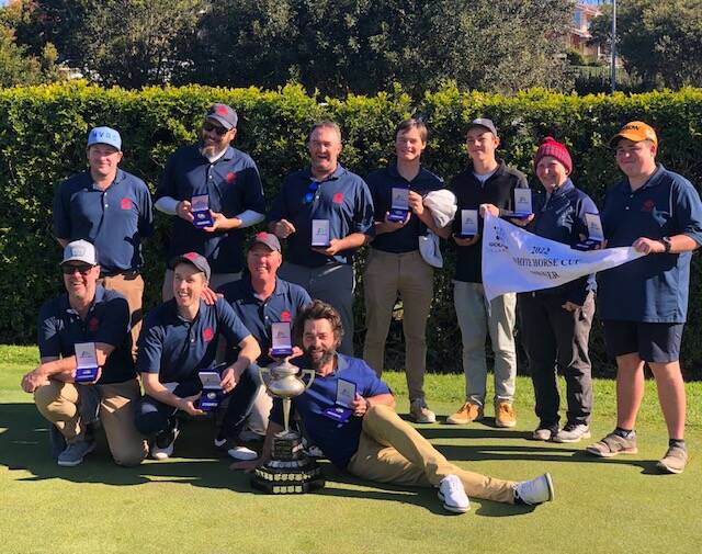 MVGC White Horse Cup winners of the 2022 Golf NSW/ Illawarra Region Pennant. Photo: supplied