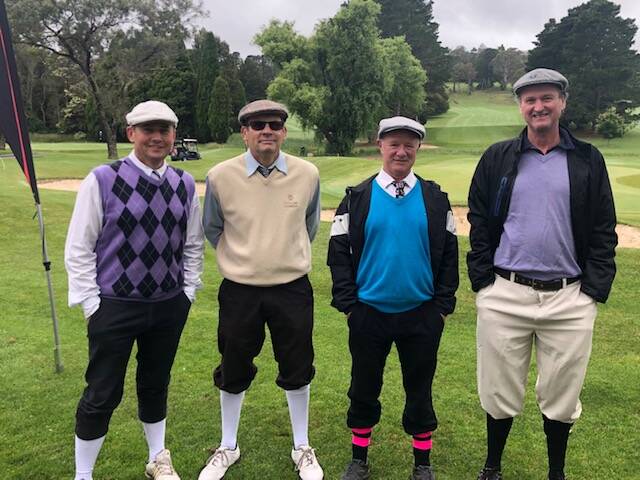 (L to R) Scott Winsor, David Tyler, Warren Hayes and Peter Richards at a recent charity day. Picture: supplied