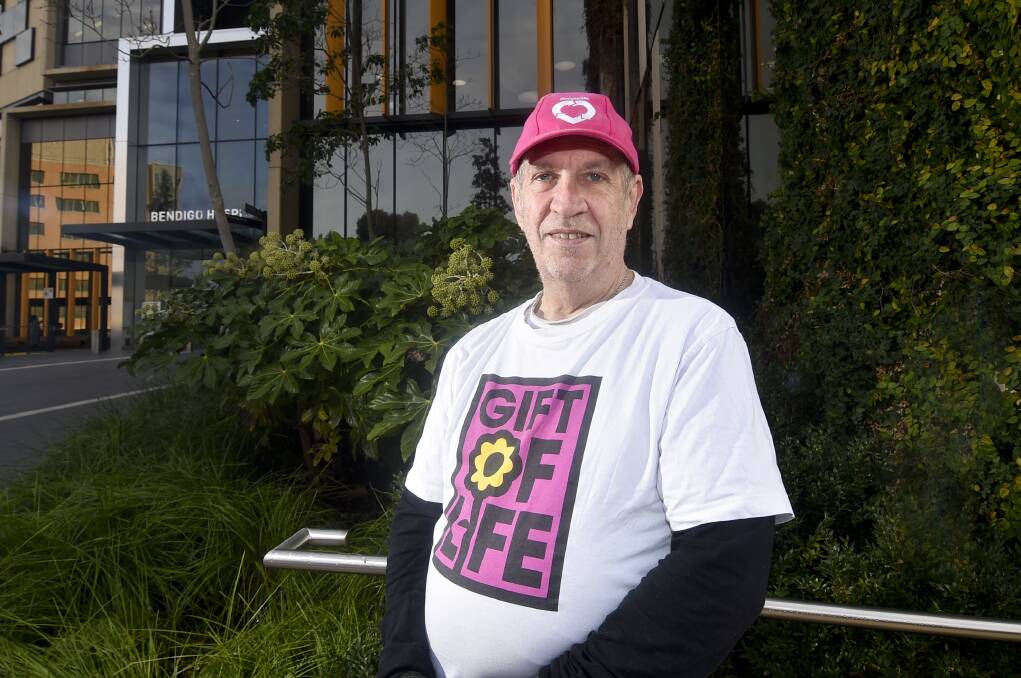 NEW LIFE: Bendigo Health volunteer and donor recipient Richard Betteridge owes his life to his liver donor. Picture: NONI HYETT