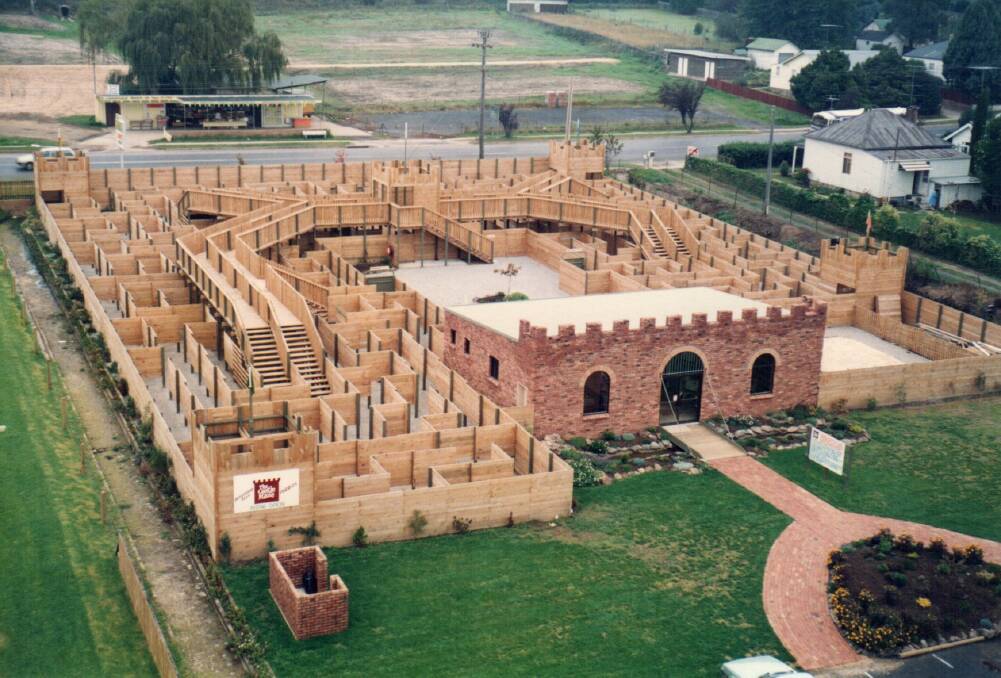 The maze was 3D and consisted of 1.5km of ground level and overhead paths. Photo: Supplied.