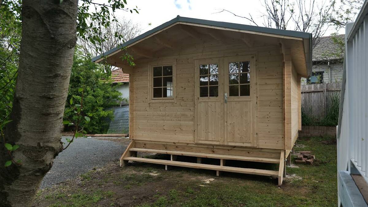 The newly built Play and Chat cubby house. Photo: Supplied