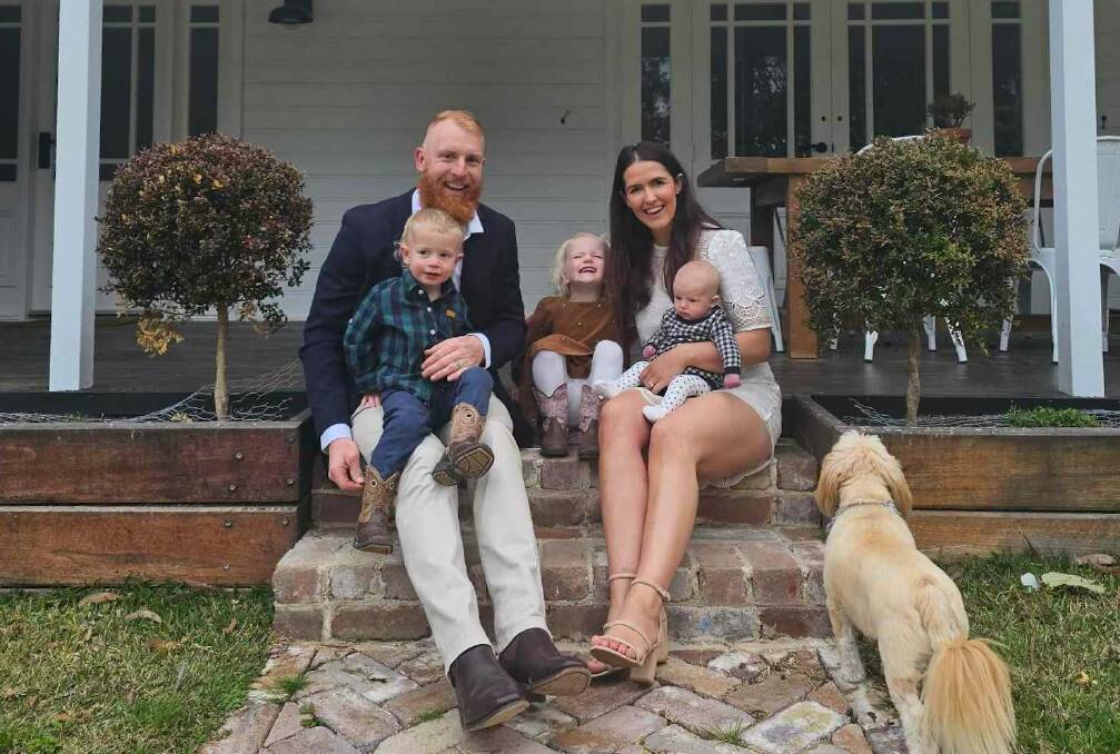 Wingecarribee Council nominee Jesse Fitzpatrick with wife Kaysey and children River, Brooks and Winter. Picture supplied.