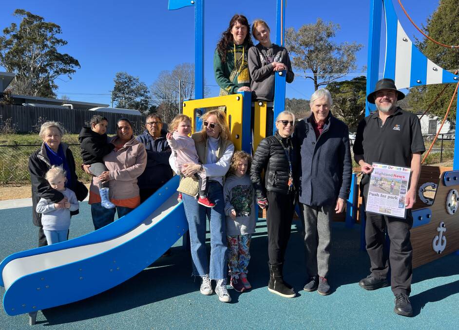 The refurbished Cook Street Park in Mittagong is a hit with nearby residents. Picture by Sally Foy.