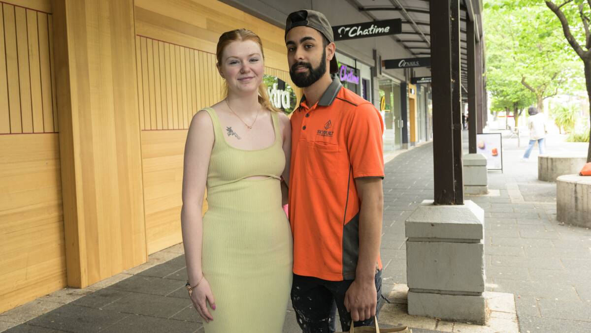 Gungahlin couple Montannah Harrison and Nicolas Vaxevani are excited about the future despite the cost-of-living crisis. Picture by Keegan Carroll