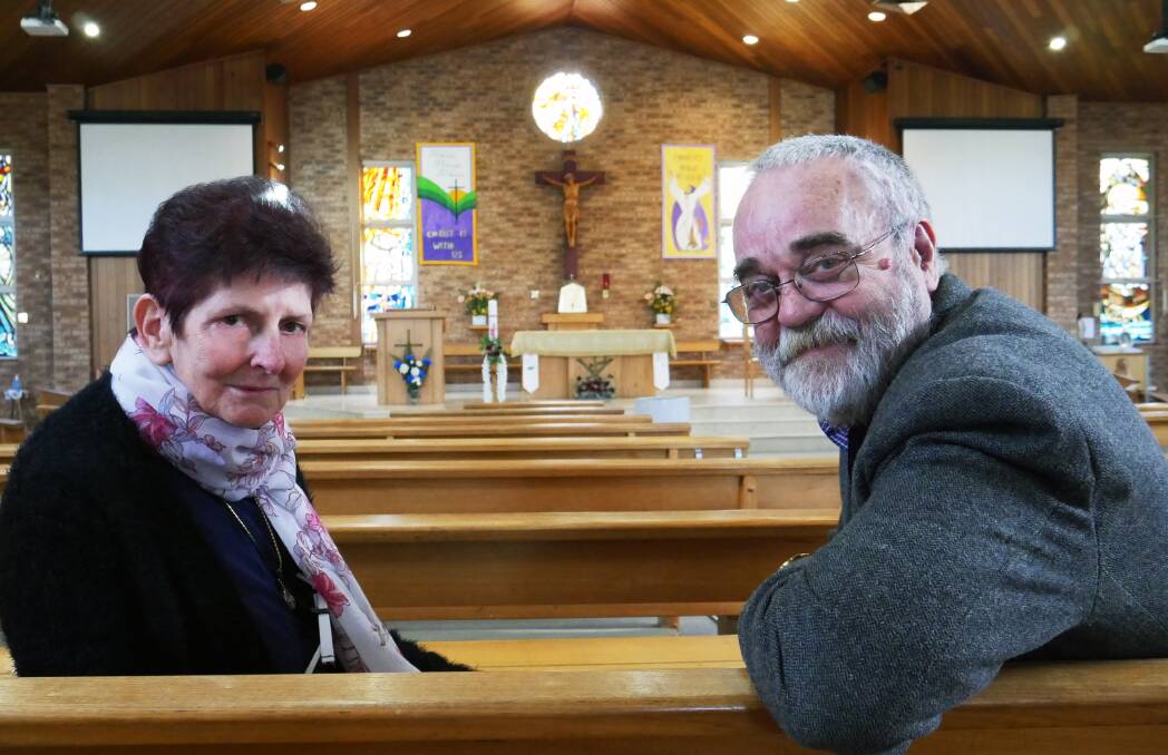 REACHING OUT: Anne Migus and Father Shane Kelleher are fighting loneliness one friendship at a time. 