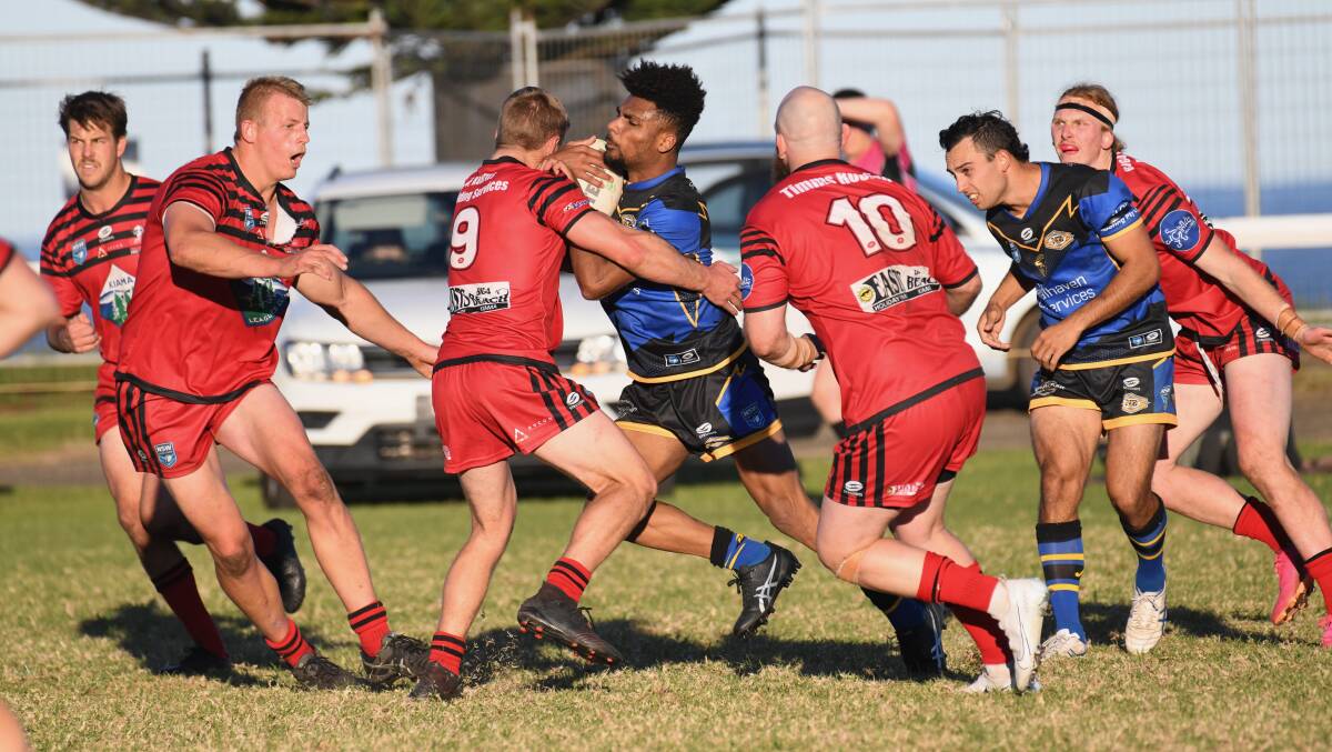 Player from the Kiama Knights and Nowra-Bomaderry Jets are among the Group Seven clubs still allowed to train at the moment. Photo: Kristie Laird
