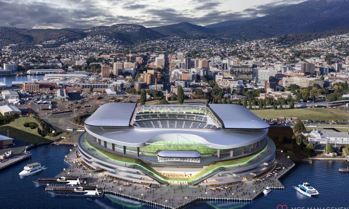 Questions have been raised about the $750 million price tag on the proposed new Hobart stadium, with site specific costs not included. But it's seen as essential for an AFL team.