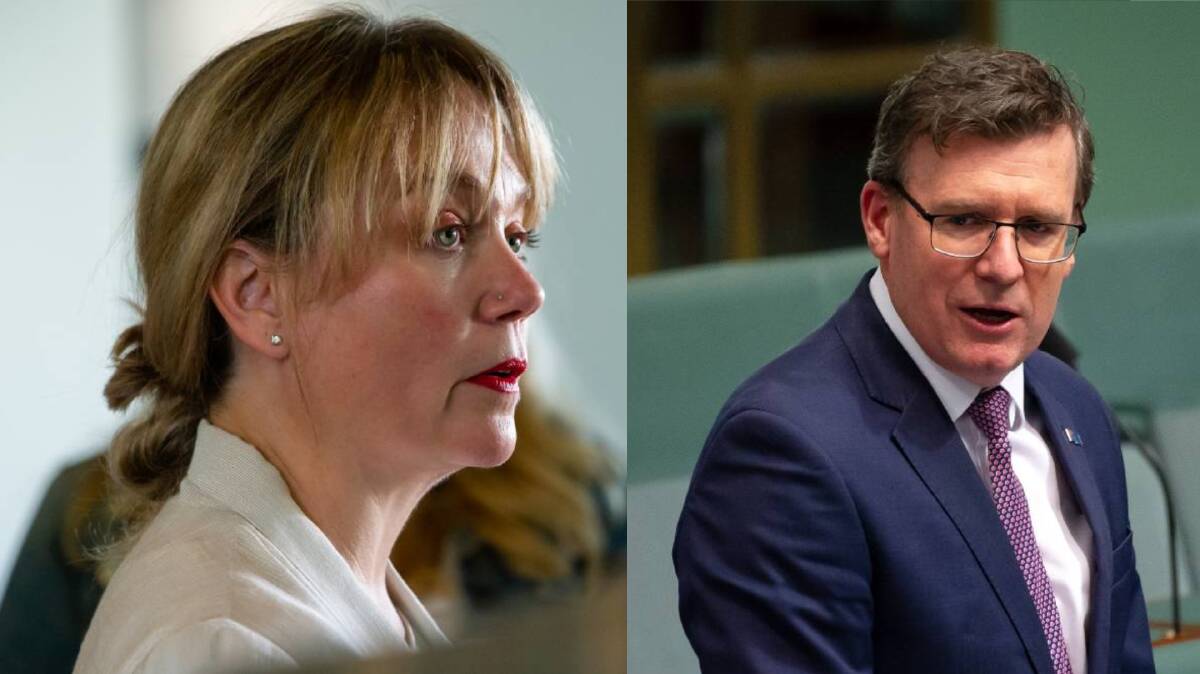 Former Liberal staffer Rachelle Miller and former cabinet minister Alan Tudge. Pictures: Elesa Kurtz