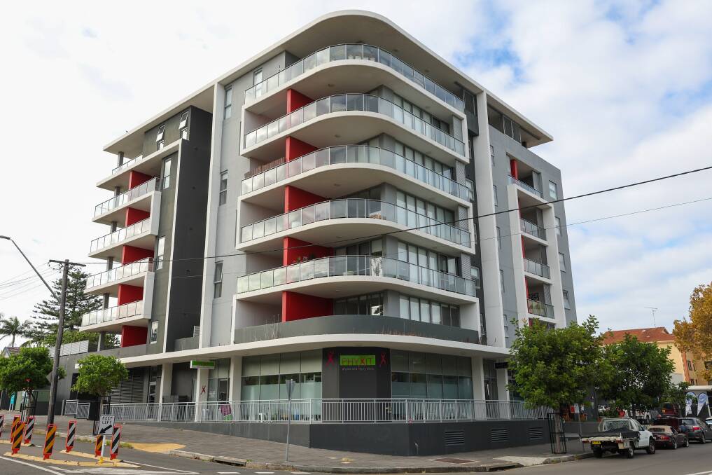 The 34-unit Beleira complex in Keira Street is the latest building in the city to fall foul of the Building Commissioner. Picture by Adam McLean