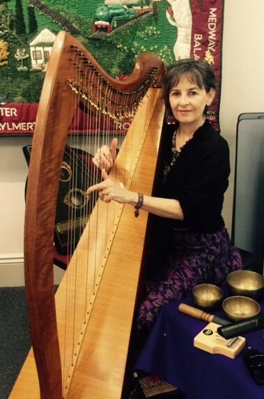 Mellow sound: A performance by harpist Louise Bell will help to prodvide a tranquil envornment at Sunday's Soul Time in Bowral.